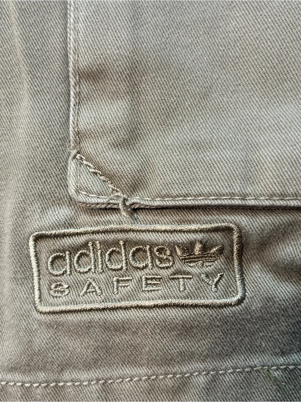 Adidas Safety Shorts Mens 38 Green Cargo Pocket Streetwear Utility Skate